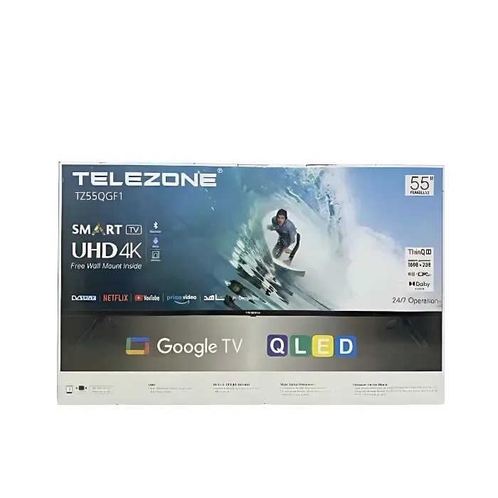 شاشة سمارت تليزون 4K UHD – كيو ليد – 55 بوصة TZ55QGF1