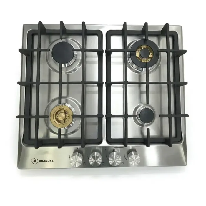 سطح بلت ان غاز ارنداس 60*60 سم 4 شعلة – ستيل ES6060BH
