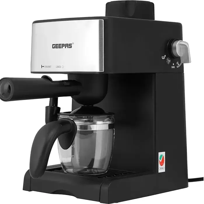 الة قهوه geepas رقمية 240 مل – 800 وات – ستيل*أسود GCM6109