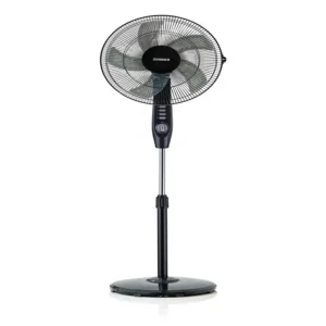 مروحة فيشر ستاند 5 شفرات مع ريموت – 3 سرعات – أسود FFS-R5B3S