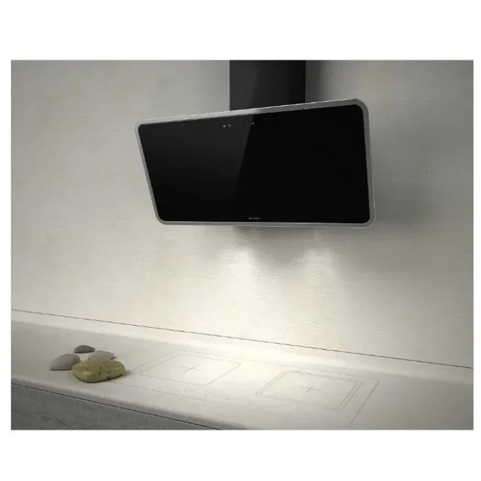 شفاط البا اسود جداري 90 سم 1000 (م³/ساعة) EK8 S40 CAP 2LED BL/F/90