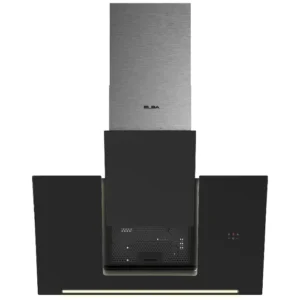 شفاط مطبخ زجاجي البا جداري 90 سم-أسود UNIQE U 90-1100