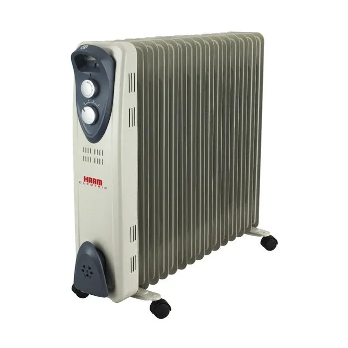 دفايه زيتيه هام 15 ريشة 2500 وات – أبيض HA25WA-15F