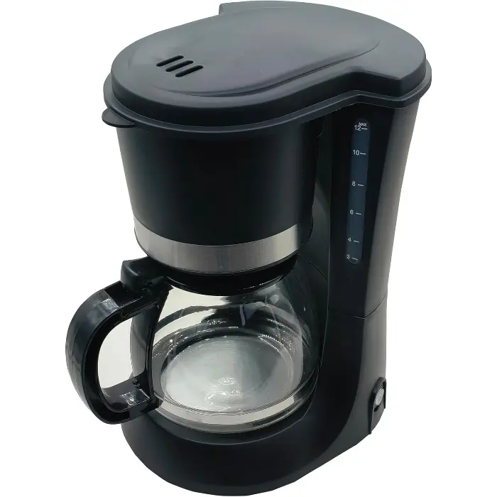 ماكينه قهوه اوسكار 1.25 لتر مع ابريق زجاج – اسود OCM 125L GL - الصورة 2