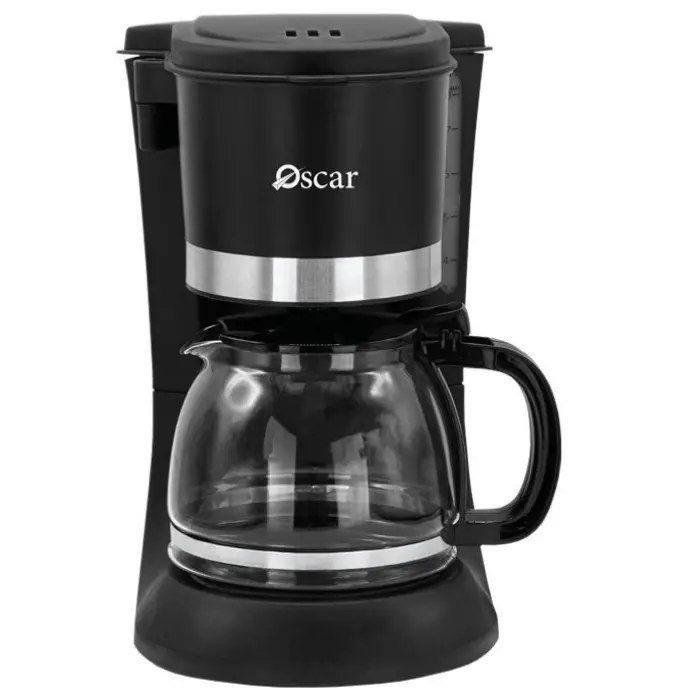 ماكينه قهوه اوسكار 1.25 لتر مع ابريق زجاج – اسود OCM 125L GL