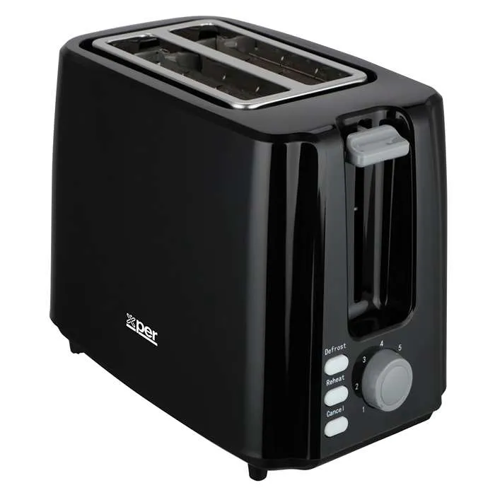 حماصة توست اكسبير 750 وات 2 شريحة – اسود XPTO-750