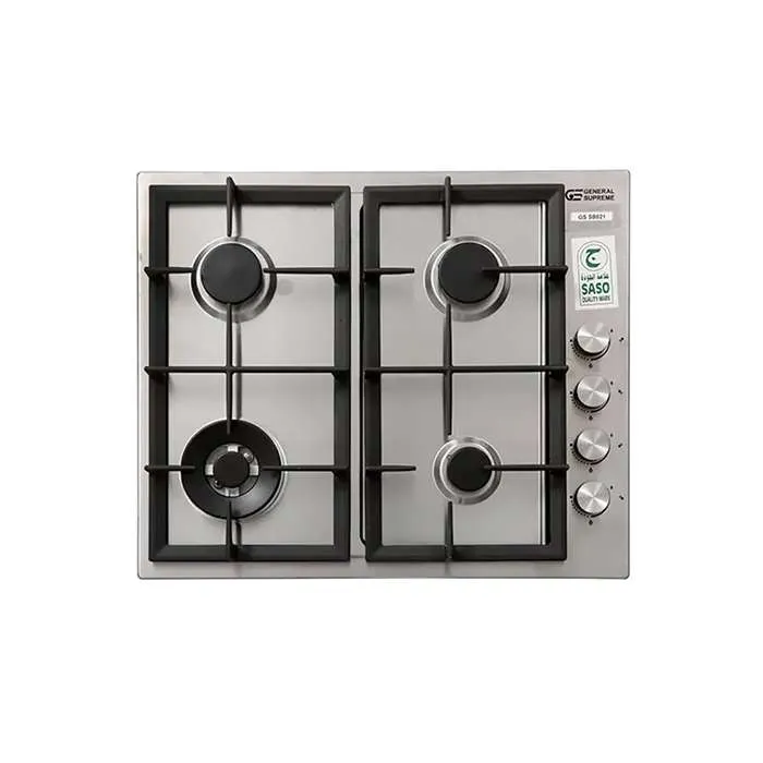 سطح غاز بلت ان جنرال سوبريم 60 سم – 4 شعلات – ستيل GSSB021