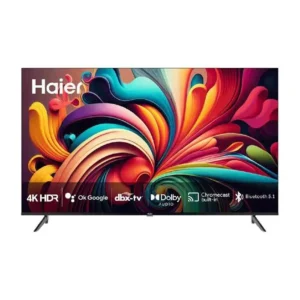 شاشة 65 بوصة سمارت هاير أندرويد 11.0 – 4K HDR – أسود H65K801UG