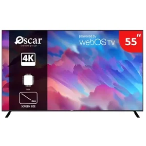 شاشة تلفزيون سمارت اوسكار 55 بوصة QLED – webOS – أسود OS55QLEDW