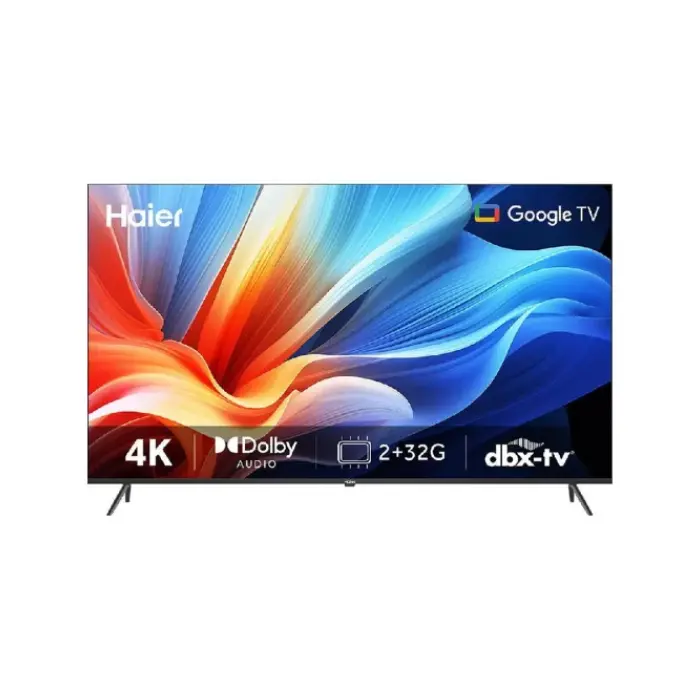 شاشة سمارت هاير 75 بوصة Google TV – 4K UHD HDR10 – اسود H75K801UX