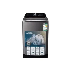 غسالة ملابس جنرال سوبريم 8 كيلو تعبئة علوية – فضي غامق GS80B25K