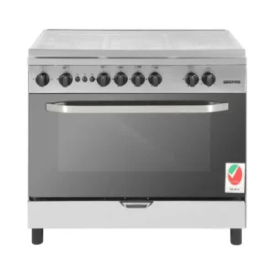 فرن غاز جيباس 60*90 سم 5 شعلات فضي GCR9060FSE
