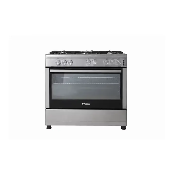 فرن غاز جنرال سوبريم 60*90 سم 5 عيون امان كامل – تركي GS9060FGX
