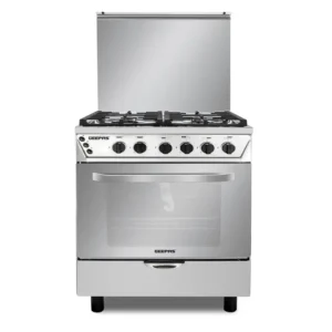 فرن غاز جيباس 60*60 سم – 4 شعلات – فضى GCR6060FSE