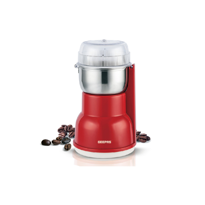 مطحنة قهوة كهربائية جيباس 180 وات – أحمر GCG5440
