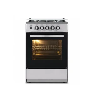 فرن وموقد غاز بي ام جنرال BM5555 – 4 شعلات – 55×75 سم – ستانلس ستيل – إشعال ذاتي
